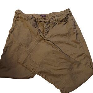 NYJD Olive green wide legged pants, size 14 PETITE